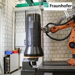 AFP manufacturing of a satellite central structure at the project partner Fraunhofer IGCV